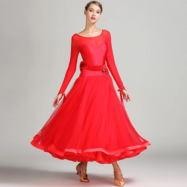 فستان قياسي لقاعة الرقص للنساء ، حزام القوس ، خيوط...