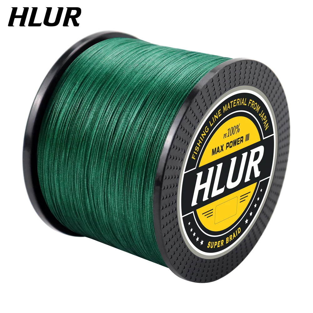 HLUR Braided Line 4X 100/300/500/1000m 9 Colors Max Drag 83 LB Line  Multifilament PE Line for Saltwater Sea Fishing Accessories