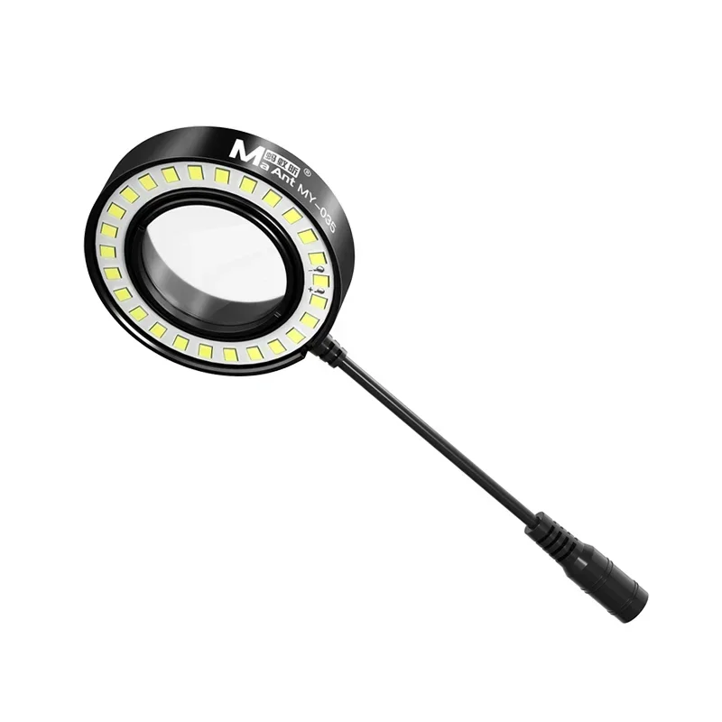 Maant MY-035 LED Microscope Aluminium Alloy Ring Lamp 45mm 26LED Dustproof Oil Proof Smoke Prevention Lighting Light Source microscope lamp