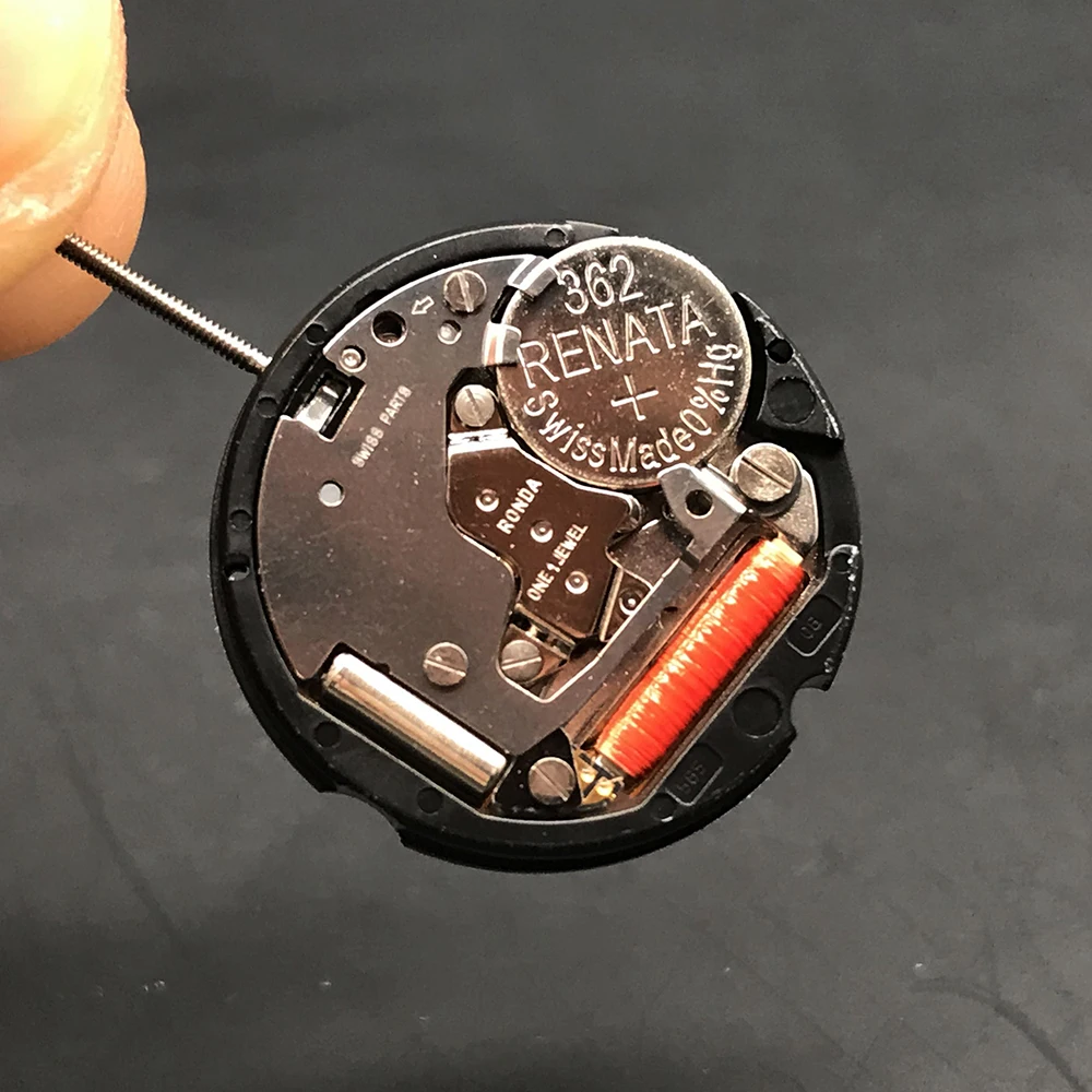 Quartz Ronda Movement 585-3 with Date Display One Jewel with 362 Battery Original Standard Watch Movement