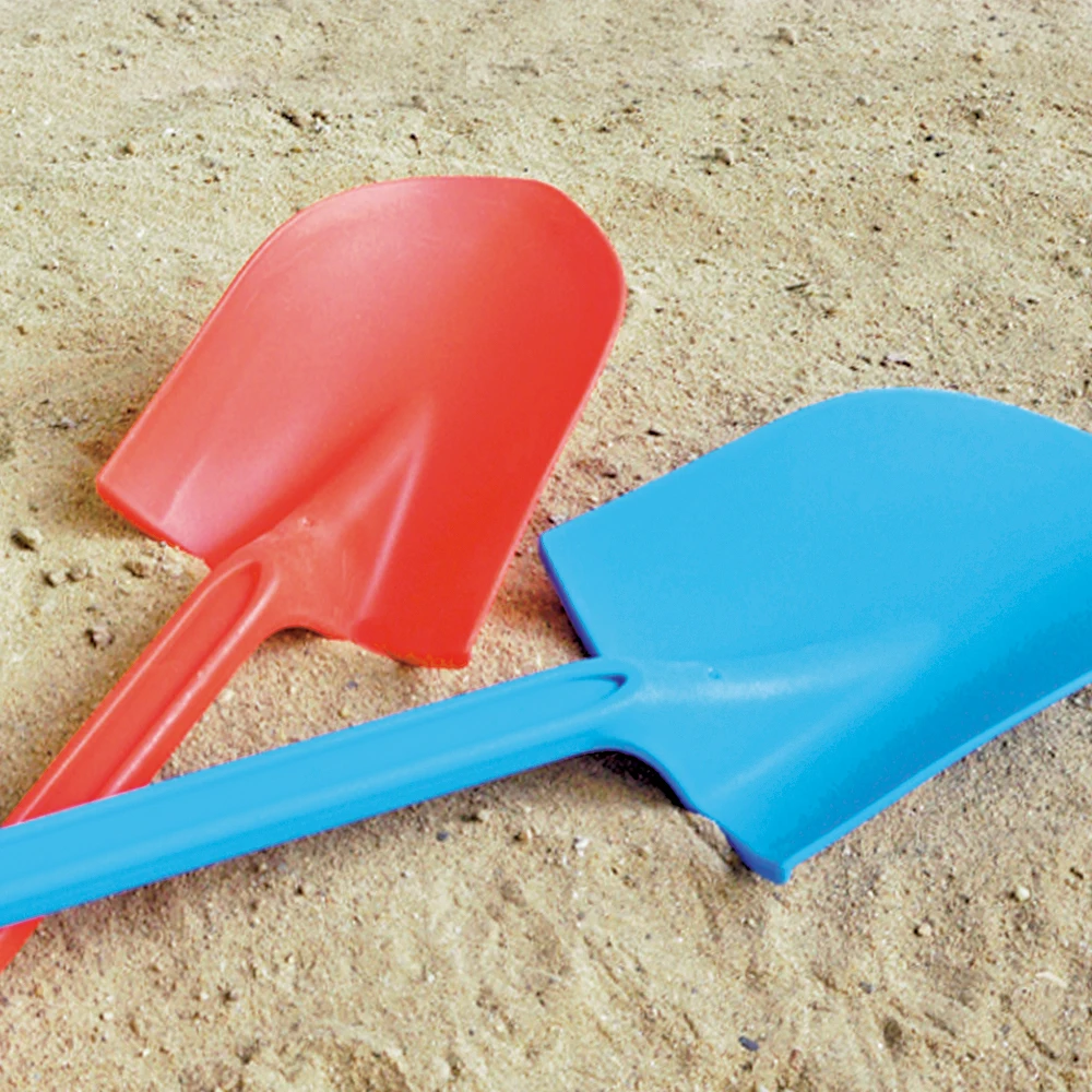 Children Wood Stick Beach Shovel Play House Stainless Steel Pointed Snow Thickened Plastic Shovel Outdoor Toy Kids Gift 3