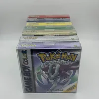 Pokemon Series Blue Crystal Gold Green Red Silver Yellow ESP Version GBC Game in Box for 16 Bit Video Game Cartridge No Manual 1