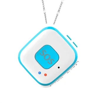 어린이 노인 미니 GPS 로케이터 펜던트, 양방향 통화, 가을 알람, 무료 앱, 와이파이, LBS 추적