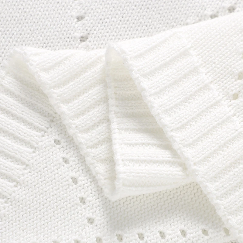 Baby Blankets for New Born Boys Girls 90*70cm Cotton Knitted Infant Stroller Bedding Swaddle Wrap Quilts Plaid Toddler Throw Mat - 6