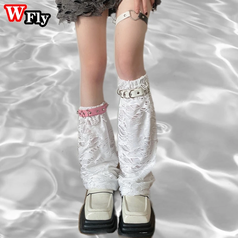 Kuromi X Punk Skirt Leg Warmers Set Harajuku Mini Y2K Plaid Checkered