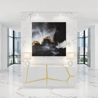 Reception Desks, 78.8" Wide Modern Staton Buffet Glossy White Lacquer with Champagne Gold Embellishments, Desks 2