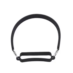Silicone Water Bottle Sling Carrier with Strap - Soft and Durable Holder (Black)