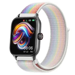 Nylon Loop Band - Versatile Adjustable Strap in Multiple Sizes - 20mm watch band (Nik White 90)