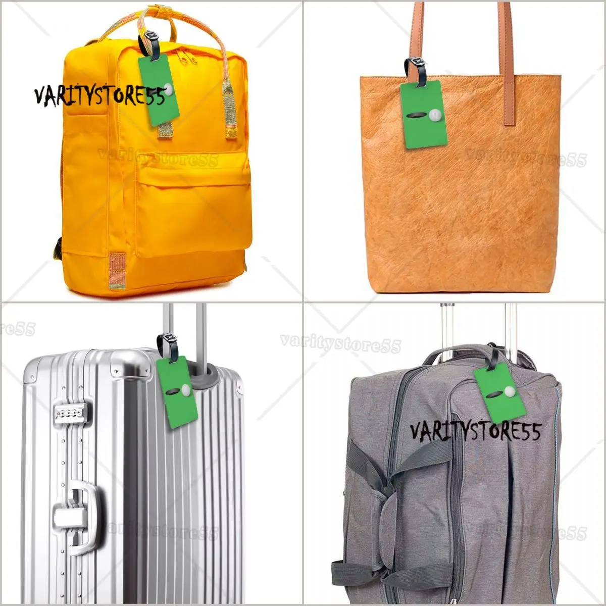 Custom Funny Sport Golf Ball Luggage Tag With Name Card Privacy Cover ID Label for Travel Bag Suitcase 6