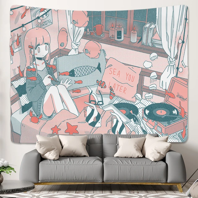 Anime Tapestry For Room Aesthetic Wall Art Hanging India | Ubuy-demhanvico.com.vn