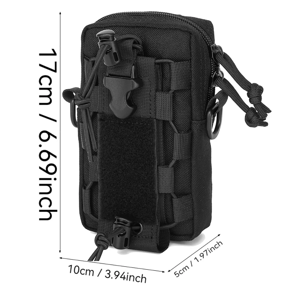 Outdoor Adventure Waist Pack Bag - Molle EDC Pouch & Water Bottle Carrier