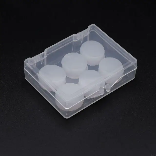 U4LC Silicone Earplugs 6pcs/set Ear Protector Swimming Showering for Summer Playing in Pool Keep Silent Supplies 6