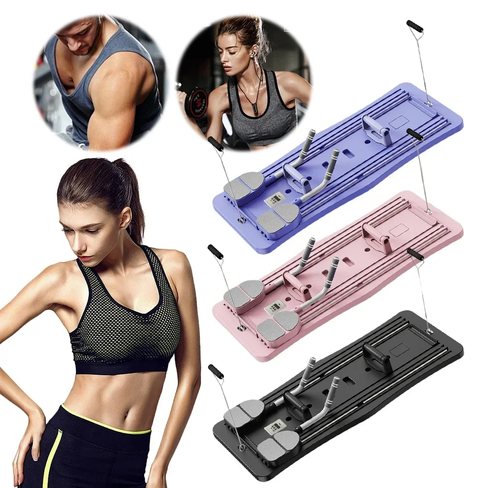 Multifunctional Fitness Board Exercise Machine Non Slip Abdominal Board Automatic Rebound Push Up for Full Body Workout