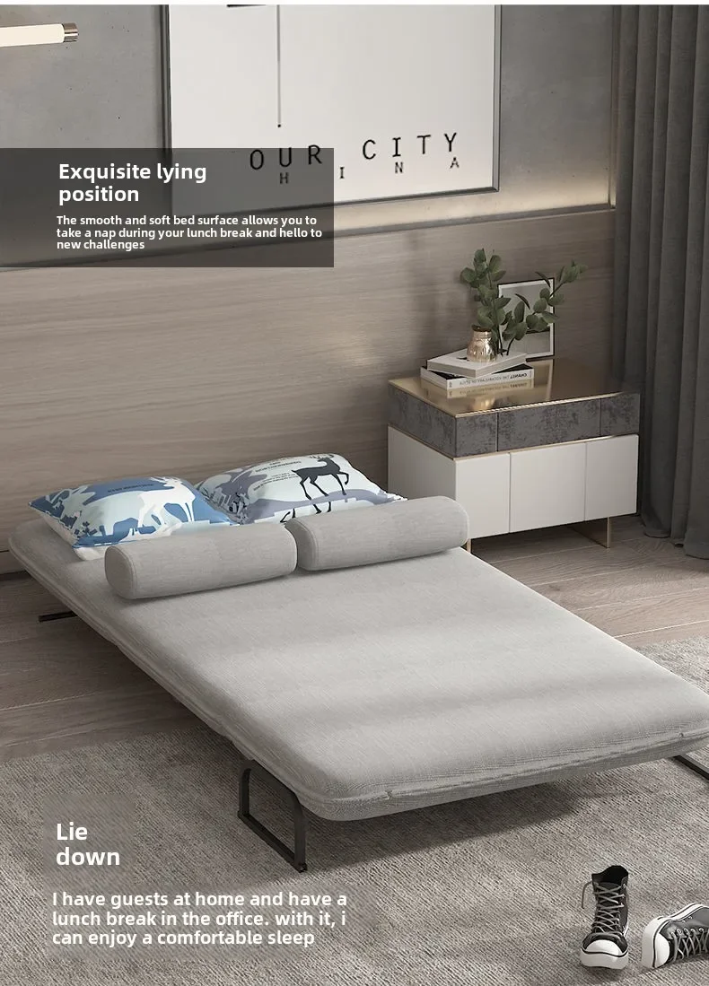 Folding Sofa Bed Dual-purpose Leisure Internet Celebrity Nap Simple Small Apartment Multi-functional Simple Bed Sofa Foldable