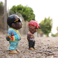 Creative World Famous People Statue Music Singer Hip Hop Rapper The Notorious B.I.G  Hypnotiz Figure Model Toys Gift Collection 2
