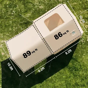 Inflatable Tents for Camping, Blow Up Tent with Hand Pump, Easy Setup Inflatable Hot Tent with Stove Jack, Waterproof Oxford Air 6