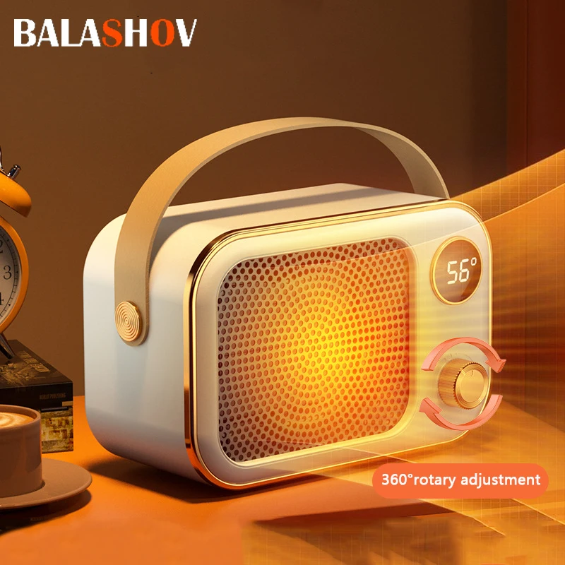 1200W Electric Heater Fan Portable Desktop Fan Heating Warm Air Blower Hand Foot Radiators Home Office Room Warmer Machine 220V 2
