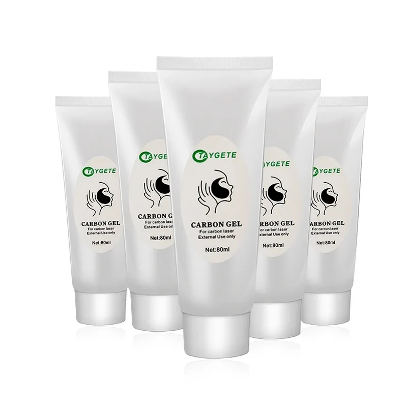 1/2/5Pcs Black Gel Mask For ND YAG Laser Skin Peeling Carbon Cream Whitening Facial Rejuvenation Moisturizing Peel Deep Cleaning