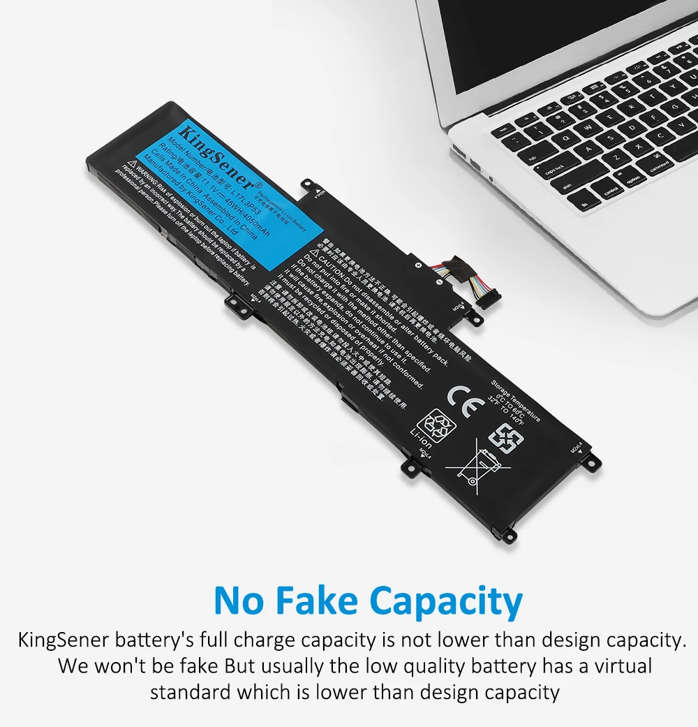 Kingsener l17l3p53 l17m3p55 l17c3p53 bateria para lenovo