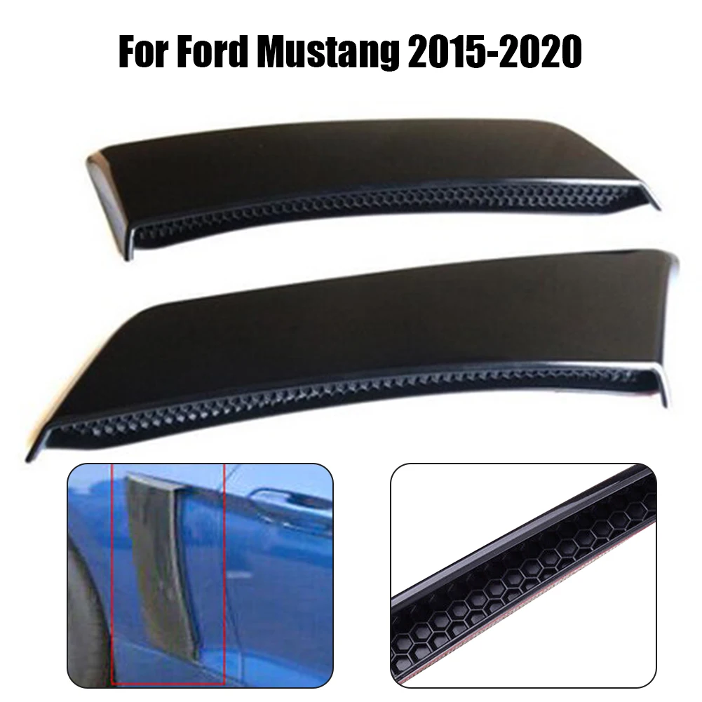 2 Pz Parafango Posteriore Laterale Scoop Vents Trim Per Ford-Mustang 2015-2020 Side Scoop Presa D'Aria Trim Porta Auto Accessori Esterni