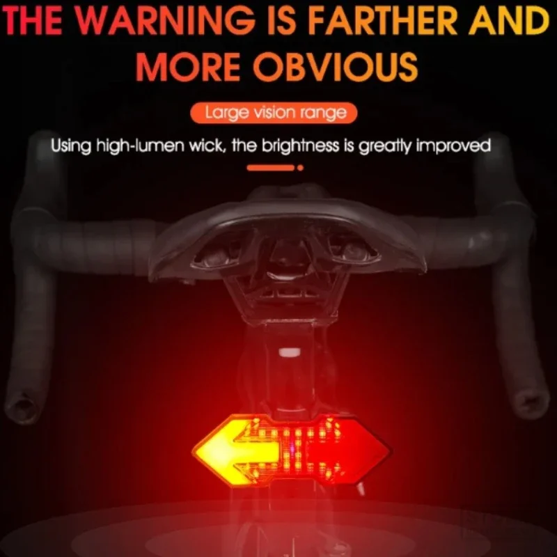 

WEST BIKING Wireless Remote Turn Signal Bicycle Light MTB Directional LED Bike Taillight USB Rechargeable Cycling Rear Light