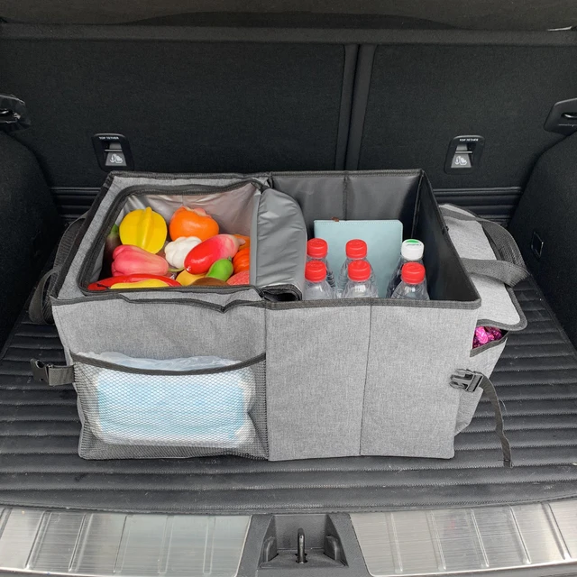 Auto Auto Kofferraum Organizer mit Kühltasche Multi-Funktion zusammen  klappbar langlebig Geländewagen Auto Organizer