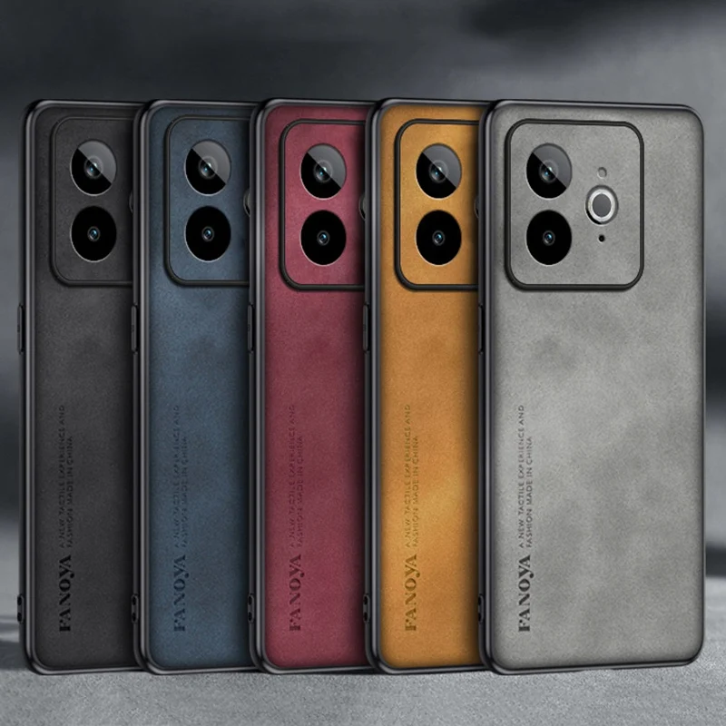 Luxury PU Leather Matte Silicone Protective Phone Case - Sleek and Stylish Back Cover