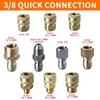 3/8 Quick Connection For High Pressure Washer M22 M18 M14 M3/8 Thread Connect Car Wash Machine Gun Pipe Car Accessory 4