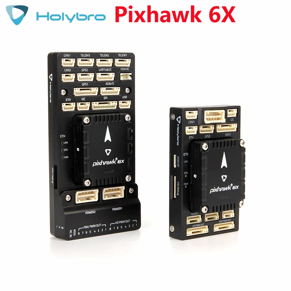 

Holybro Pixhawk 6X Autopilot H753 Flight Controller Module Standard Base/Mini Base PM02D M9N M10 GPS for RC Multirotor Airplane