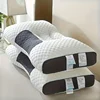 [Massage Neck Pillow] 1Pcs Soft Adjustable Ergonomic Knitted Massage Neck Pillow Orthopedic Contour Support Pillow 1