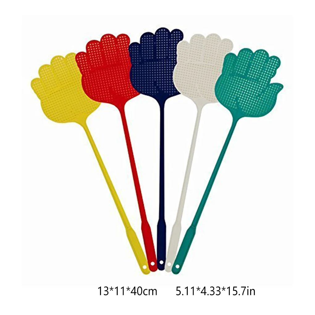 Flyswatter Exquisite Light-weight Kitchen Accessory Convenience Cute Shape Hand-shaped Swatter 5 Pieces Fly Swatter