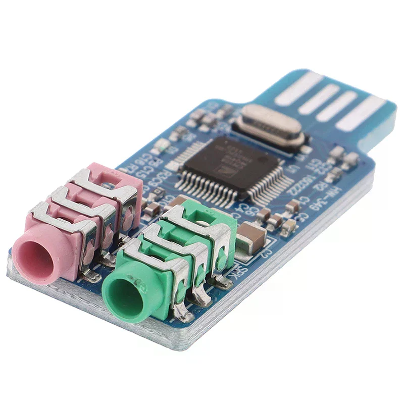 CM108 USB 드라이브 무료 USB 사운드 카드 노트북 컴퓨터 외부 사운드 카드 모듈