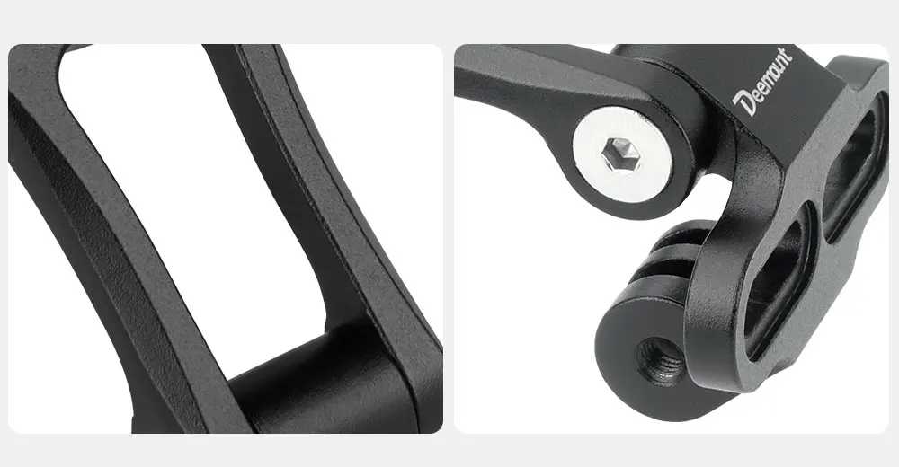 Deemount Fahrrad-Vorbau-Computerhalterung für Garmin/Bryton/CATEYE MTB Fahrrad-Scheinwerfer-Taschenlampe aus Aluminium. Halterung passend für Magicshine IGPS – Detail 5