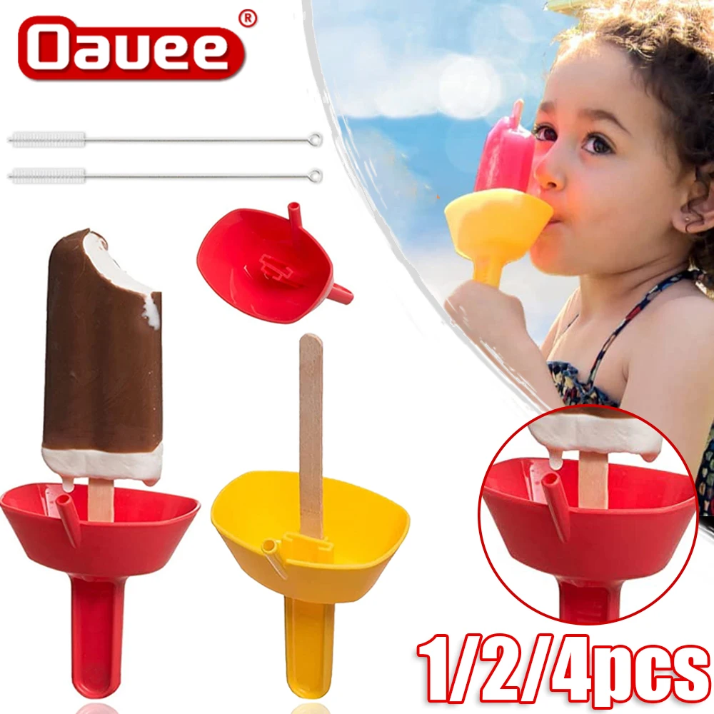 

New Drip-Proof Popsicle Rack Drip Free Ice Holder No Mess Free Frozen Treats Rack Popsicle Holder with Straw For Kids Ice Cream
