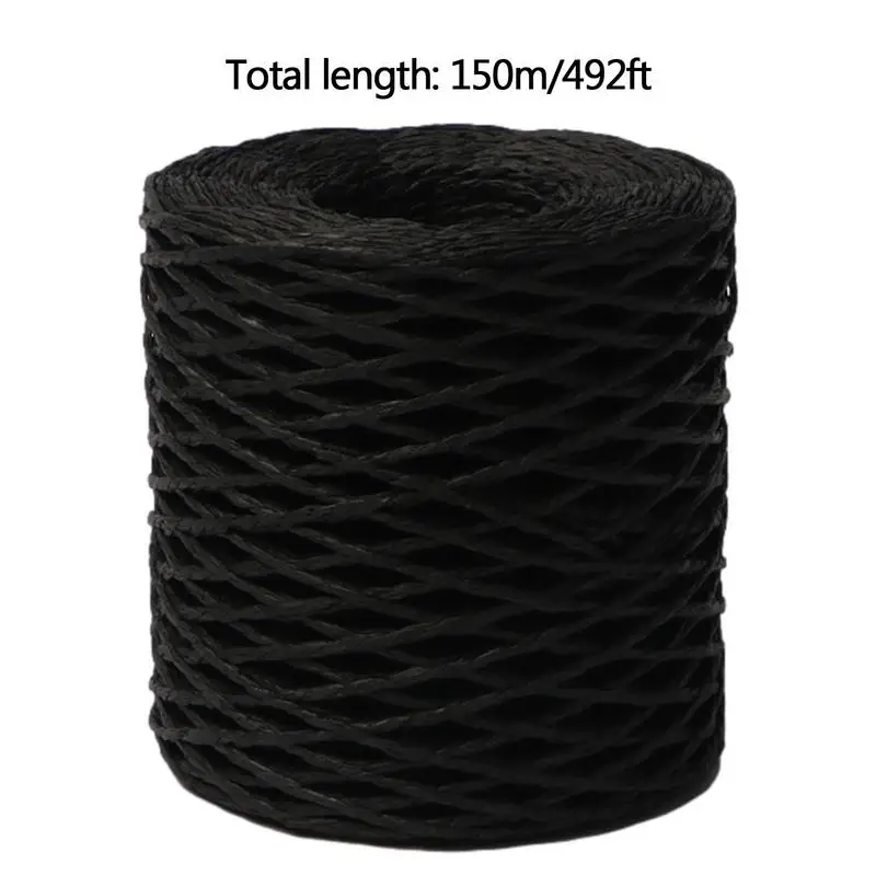 Raffia For Crafts Natural Raffia Yarn For Wrapping Knit Wire Natural Color Matte Texture Raffia Paper Ribbons For Hat DIY 6