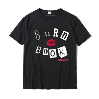Mean Girls Burn Book 커버 그래픽 티셔츠, 피트니스 타이트 코튼 티셔츠, 판매 중