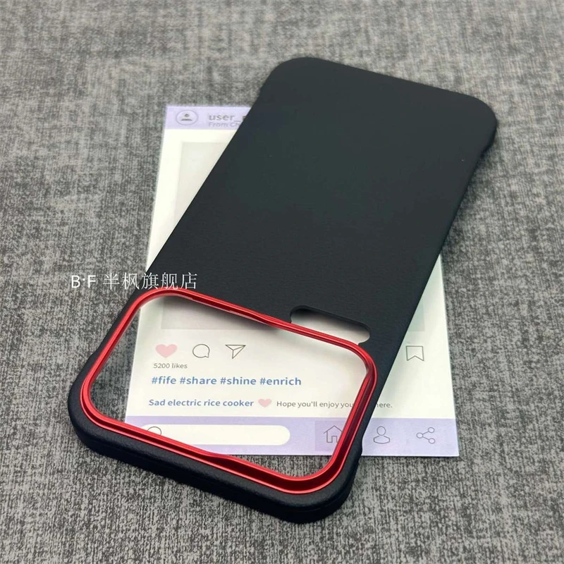 Luxury Shockproof PU Leather Silicone Back Cover - Slim, Thin & Borderless