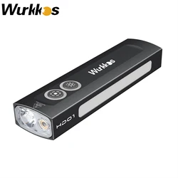 Wurkkos HD01 Multifunctional Flashlight 1200 LM with Green Beam White Light and Side RGB Lights IP65 Waterproof Hiking