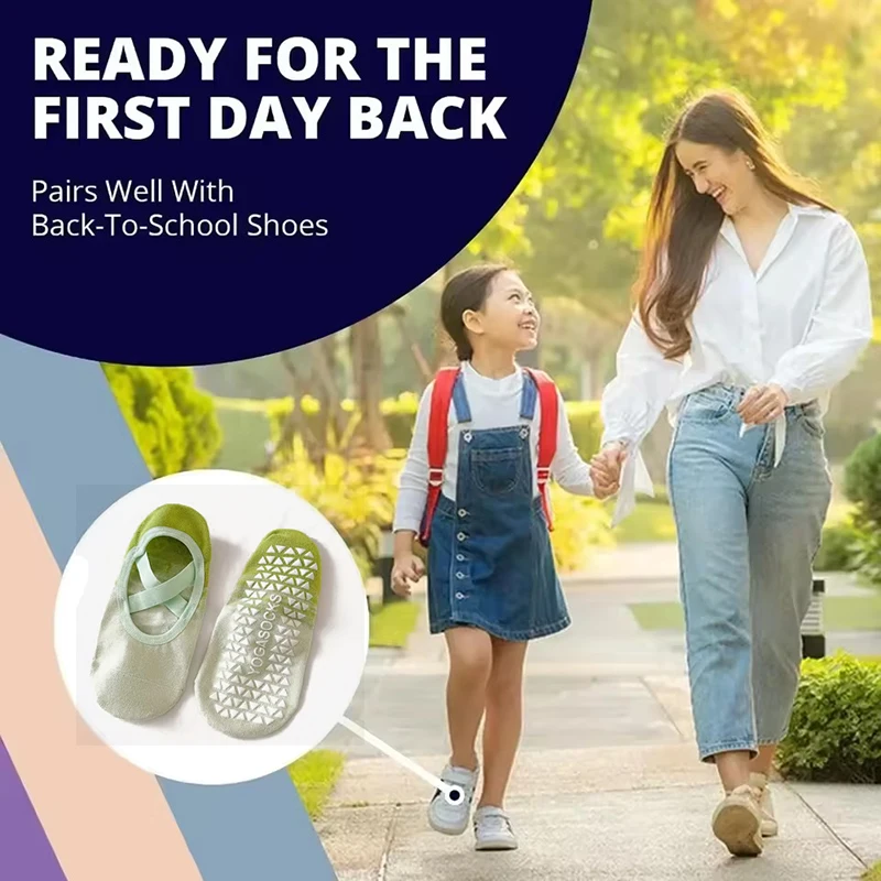 1 Pair of Gradient Silicone Yoga Socks Suitable for Women's Pilates Fitness Grip Strength Indoor Dance Sports Socks