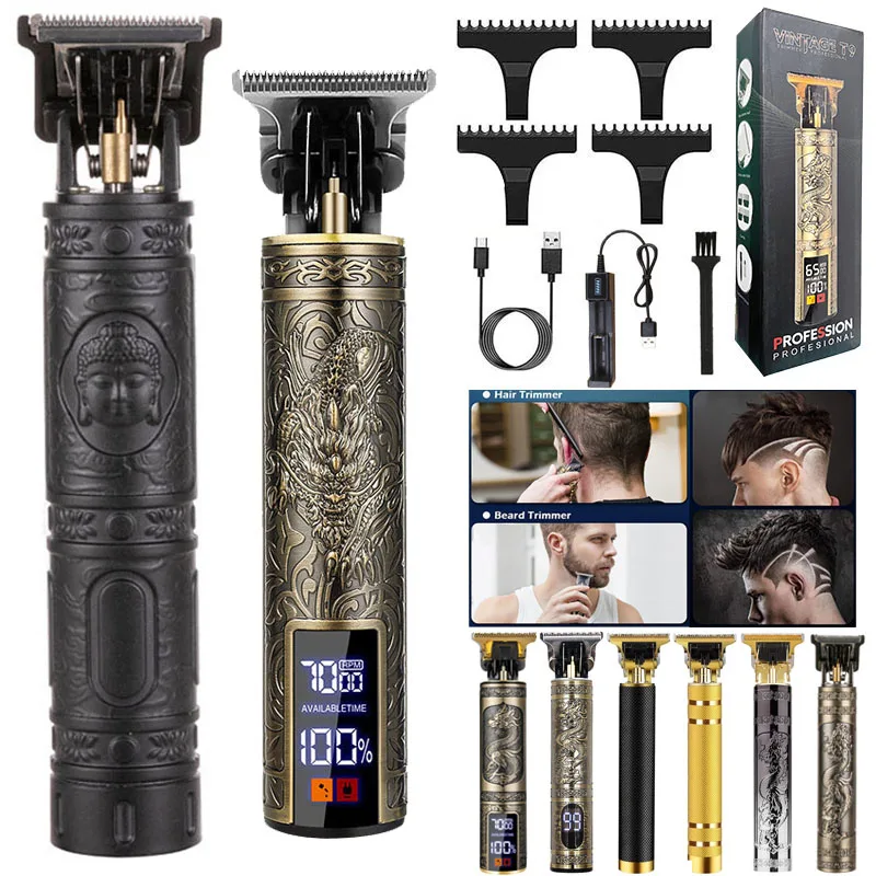 Free Shipping Cordless Carbon Steel Blade Man Men Beard Body Barber Shop Professional Electric Hair Shaver Haircut Razor Machine