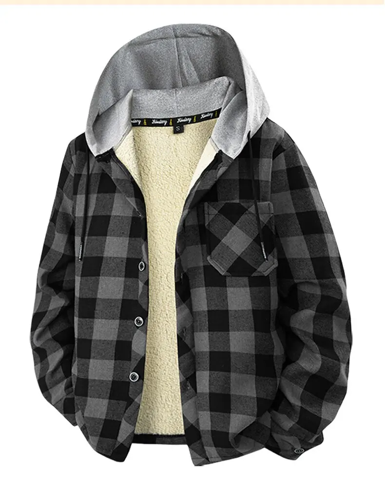 New Autumn and Winter Trend With Thick Fleece and Warm Hooded Sweatshirt For Men's Casual and Loose Sports High-Quality Jacket
