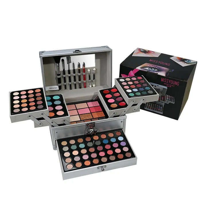Makeup Kit All-in-one Makeup Gift Set for Women Full Kit Include Brush Eyeshadow Palette Lip Gloss Set Lipstick Eyepencil