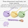 Baby Silicone Pacifier Box Baby Soft BPA Free Smile Pacifier Holder Soother Container Box Newborn Mulitifunctional Pacifier Bag 4