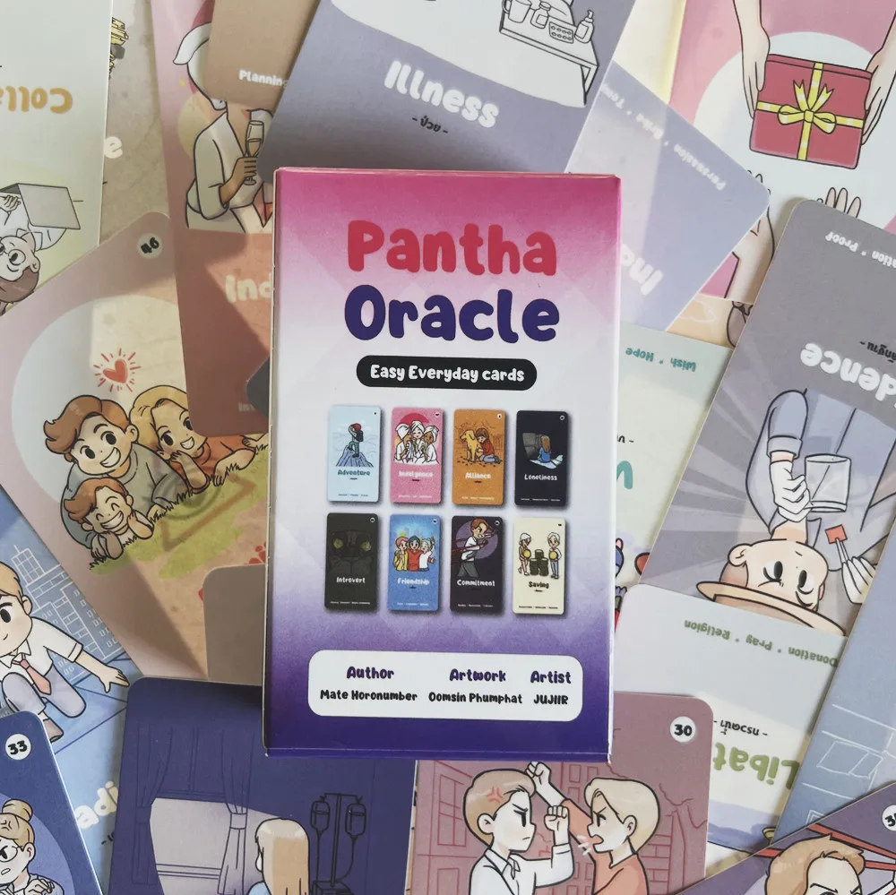 New English Card Deck Pantha Oracle Easy Everyday Cards Sample Figures Design For Friends Holiday Gift Entertainment Board Game 6
