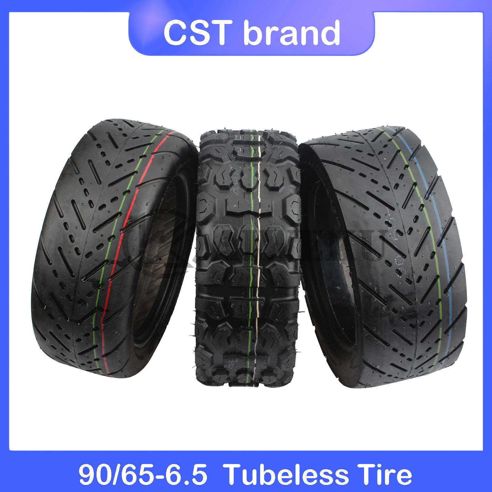 CST 90/65-6.5 City Road Off-road Tire 11 Inch Inflatable Tubeless Tyre 90/65-6.5 For Dualtron Thunder Plus Zero 11X Wheels