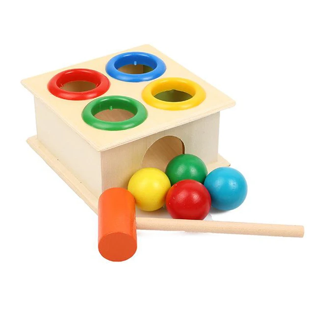 Jogo de Bola de Martelo Montessori Brinquedos Para Crianças