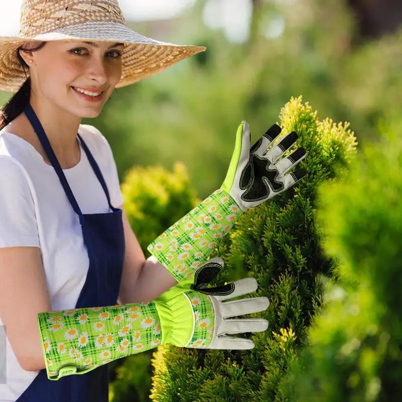 Luvas impermeáveis do trabalho do jardim para crianças, antiderrapante, durável, segurança das crianças, rosa, jarda, ferramentas de jardim