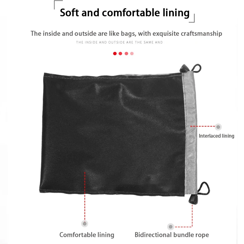 Waterproof Drawstring Bag Headset Data Cable Pouch Dust Bags Coin Earbud Storage Bag Mp3 Carrying Case Glasses Earphone Storage