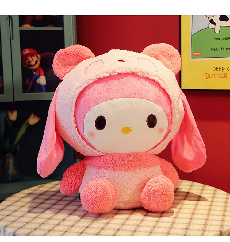 Kuromi My Melody Plush Lovely Seat Cushion Stitch Sitting Cushion