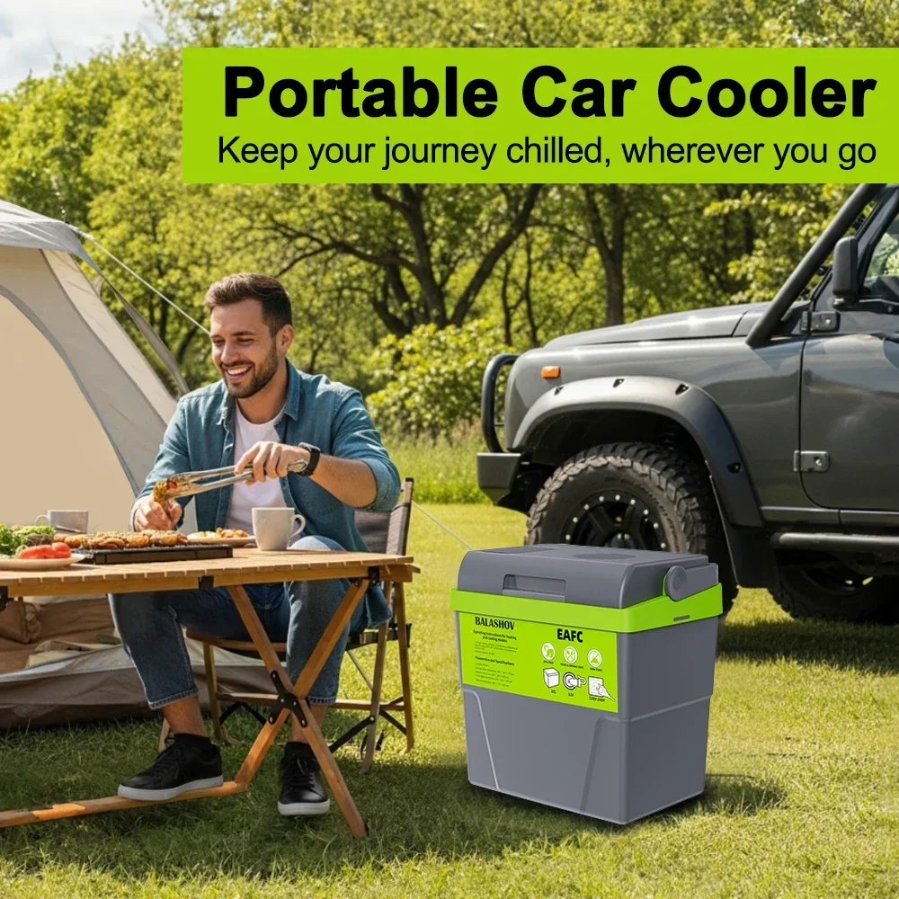 20L Portable Refrigerator Car Home Dual Use Mini Cooler Warmer Fridge for Outdoor Travel Camping Picnic Vehicle Truck Office 2